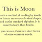 Moon - for blind people - RNIB