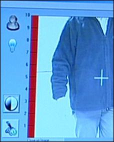 Qinetiq scanner with bright red 