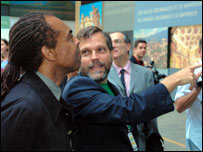 O ministro Gilberto Gil inaugura o 'Espaço Brasil' em Paris/Foto: Ricardo Esteves