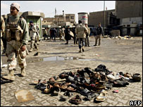 विस्फोट के बाद का मंज़र