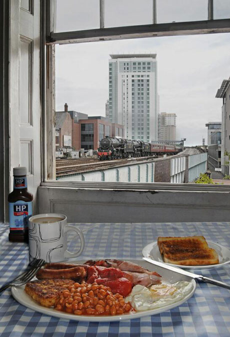 Breakfast view, Cardiff by Taliesin Coombes. Image courtesy the artist