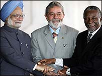 मनमोहन सिंह, लूला और म्बेकी