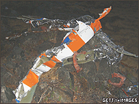 Destroços do avião de Steve Fossett