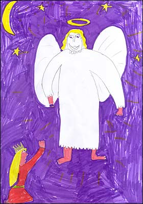 Angel yn ymddangos i Dwynwen