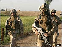 Soldados americanos no Iraque