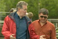 Hywel gyda Geraint Evans