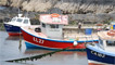 Colourful fishing boats at Abercastle