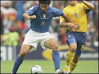 گنارو گاتوسو از ايتاليا در مصاف با اندرس سونسون از سوئد