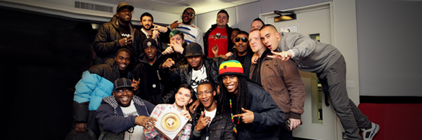 The Dubstep Soundclash team including MistaJam, Plastician, Flux Pavillion, P Money, Doctor P, Gemmy, Virus Syndicate and more.