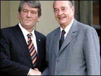 Віктор Ющенко і Жак Шірак