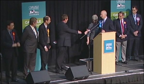 Conservatives win at declaration in Carlisle