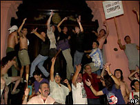 Argentinos protestos contra o 'corralito' em 2001