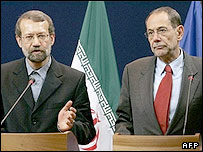 سولانا و لاريجانی