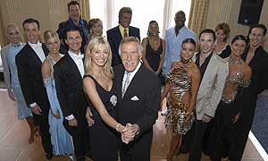 Strictly Come Dancing hosts Tess Daly & Bruce Forsyth with the celebrities and dancers