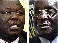 Morgan Tsvangirai e Robert Mugabe