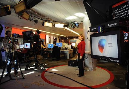 Behind the scenes at BBC Persian TV with presenter Farnaz Ghazizadeh