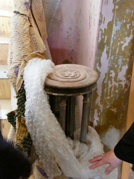 Part of the original staircase in Belmont House