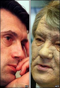 Віктор Ющенко: до і після отруєння