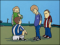 Alex, Jamie, Matt and Andy - Pete McKee 2008