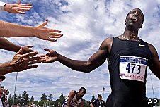 Athlete handshake