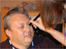 David White during the make up session
