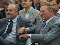 Леонід Кучма та його зять мільярдер Віктор Пінчук 