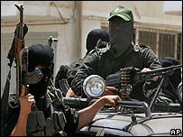 مردان مسلح حماس در غزه - 14 ژوئن 2007
