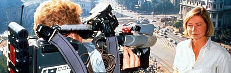 BBC journalist on camera