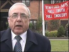 Jim Duff, husband of a Stafford Hospital patient who died in 2008