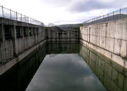 Photograph of the stack annealer basement in February 2010