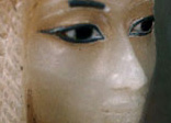 Close-up of what is believed to be one of the Princess Kiya's canopic jars (a sacred vessel containing one of her preserved vital organs).