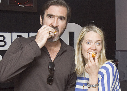 Eric Cantona with Edith