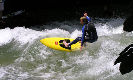 More action from German standing wave. Pic: Joe Williams