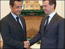 Саркозі і Медвєдєв