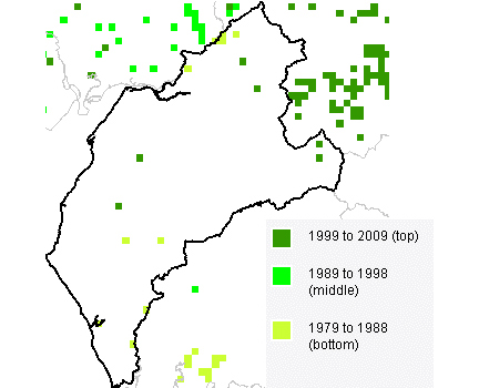 Squirral map. © Crown Copyright. All rights reserved NERC 100017897 2004