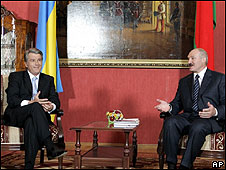 Ющенко, Лукашенко