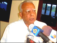 TNA leader, R Sampanthan
