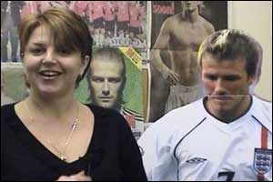 Nicki Michaela and David Beckham