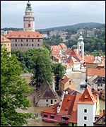 Zaplavený Český Krumlov 