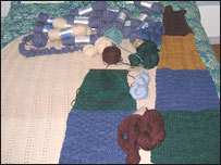 د ګنډلو لپاره خام مواد