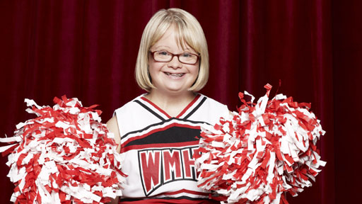 Lauren Potter, who plays Becky Jackson in Glee. (Glee, copyright 2011-2012 Twentieth Century Fox Film Corporation. All rights reserved)