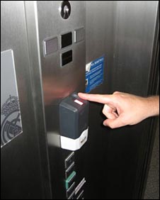 Fingerprint scanner, lift to Presidential Suite, the Bernabeu