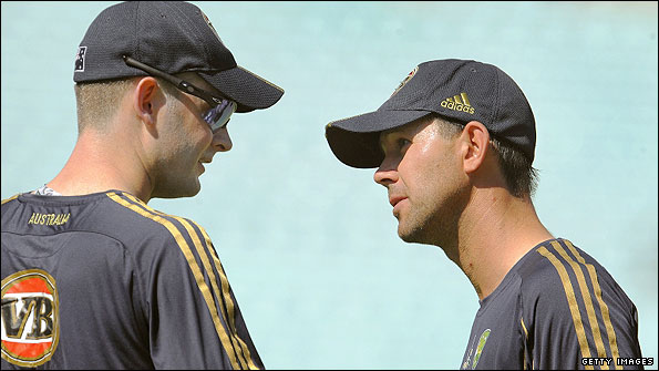 Michael Clarke and Ricky Ponting