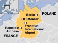 Baza militară de la Ramstein este importantă pentru operaţiunile militare americane din Irak şi Afganistan