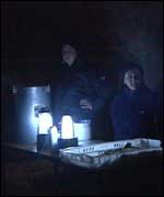 Soup kitchen volunteers on the streets