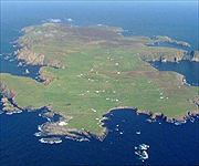 Aerial picture of Fair Isle