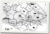 Map ardal yr Wyddgrug.