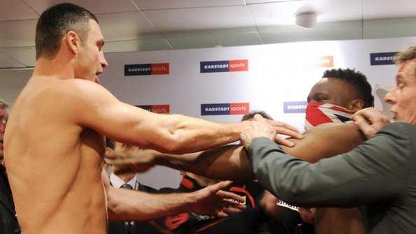 Vitali Klitschko and Dereck Chisora