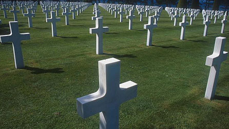Archive image of American Cemetery at Colleville sur Mer