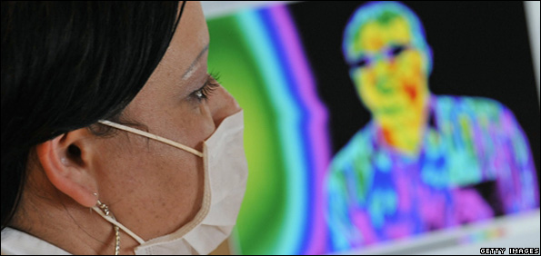 Passengers screen at Budapest Airport